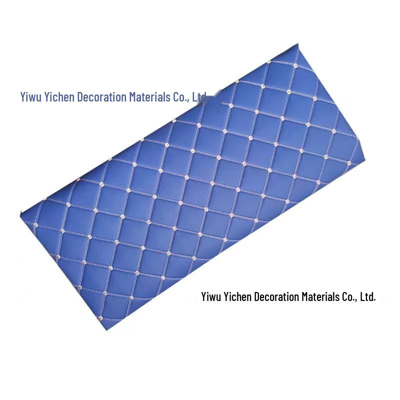 Diamond Lattice Sponge-Backed PVC Leather Fabric for Car Interiors