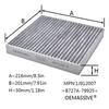 Car Activated Carbon Cabin Air Filter For Holden Colorado Nissan Teana J31 X-trail T30 Infiniti FX35 FX45 Mitsubishi ASX