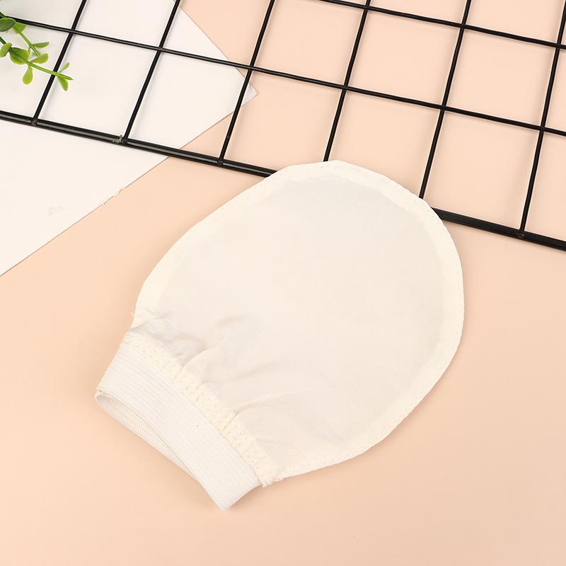 Шелковое отшелушивающее полотенце для умывания лица Мягкий отшелушивающий скраб для ванны Шелковые перчатки для умывания лица