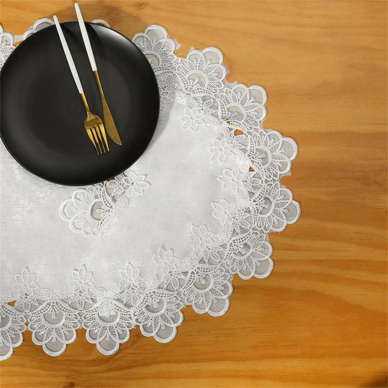 Скатерть для журнального столика в гостиной, центральный столик, вышитая кружевная скатерть, домашний обеденный журнальный столик, чехол, центральный элемент декора