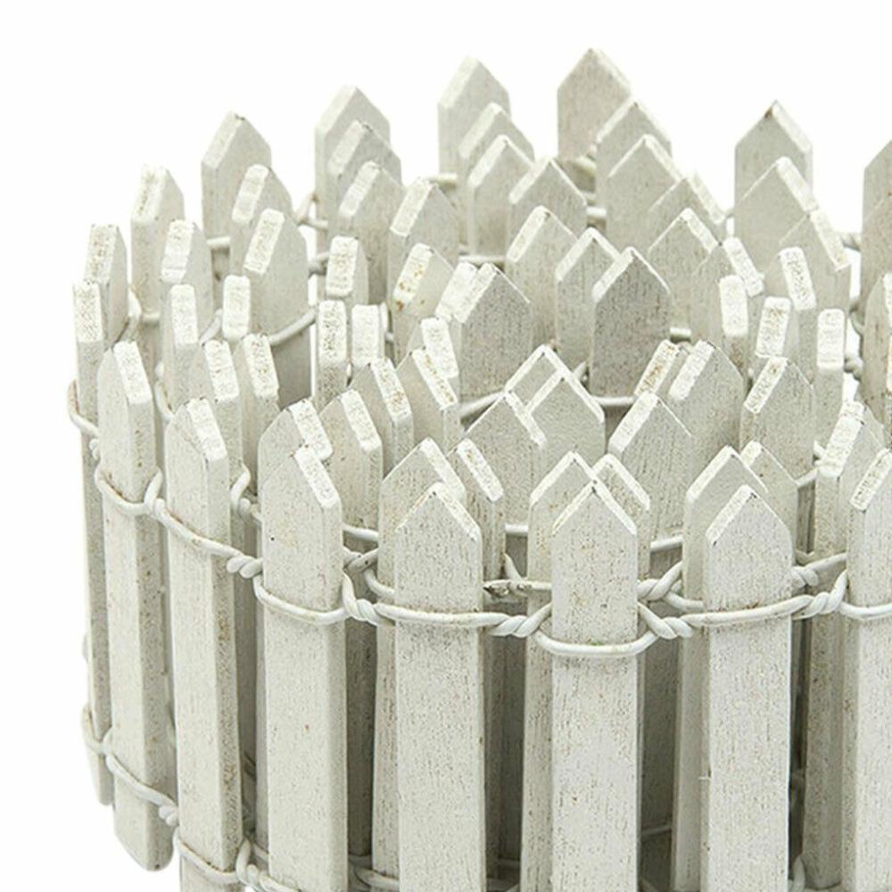 Декоративное садоводство подходит для суккулентов Мини Маленький забор Сказочный садовый комплект Миниатюрный деревянный забор