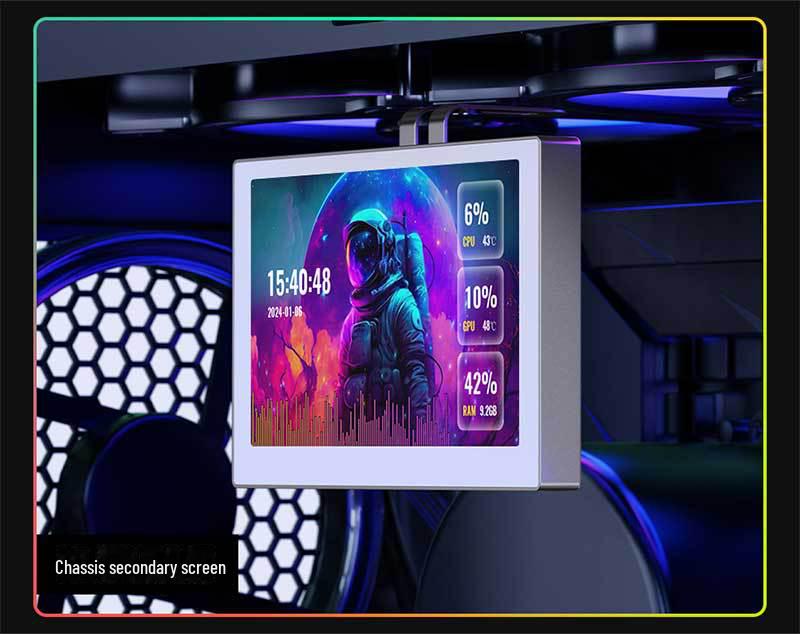 8-дюймовый RGB LCD USB-дополнительный экран со звукоснимателем, разрешение 1280x800