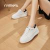 Женские кожаные кроссовки на платформе Millies
