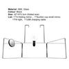 Tri-fold Mirror Hands-free No Distortion DIY 10X Magnifier Self Hair Cutting Styling Tri-fold Mirror with Fill Light for Home