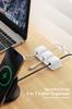 Smofish Cable Clip Magnetic Desk Cord Organizer Hide Mobile Charging Cable Cord Reusable Adhesive Wire Charger for Kitchen Office Cable White Holder,