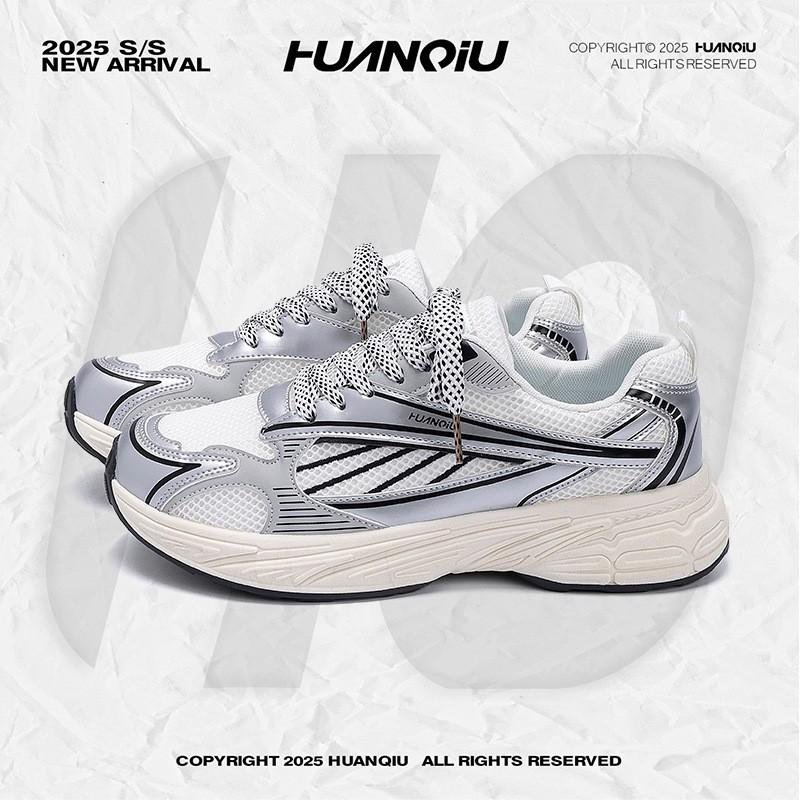 Kids Shoes Mens Chunky Sneakers Low Top Casual Breathable PU Sport Shoes Daily Wear