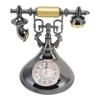 Vintage Telephone Alarm Clock Unique Elegant Accurate Time Bedside Clock Decoration for Home Cafe