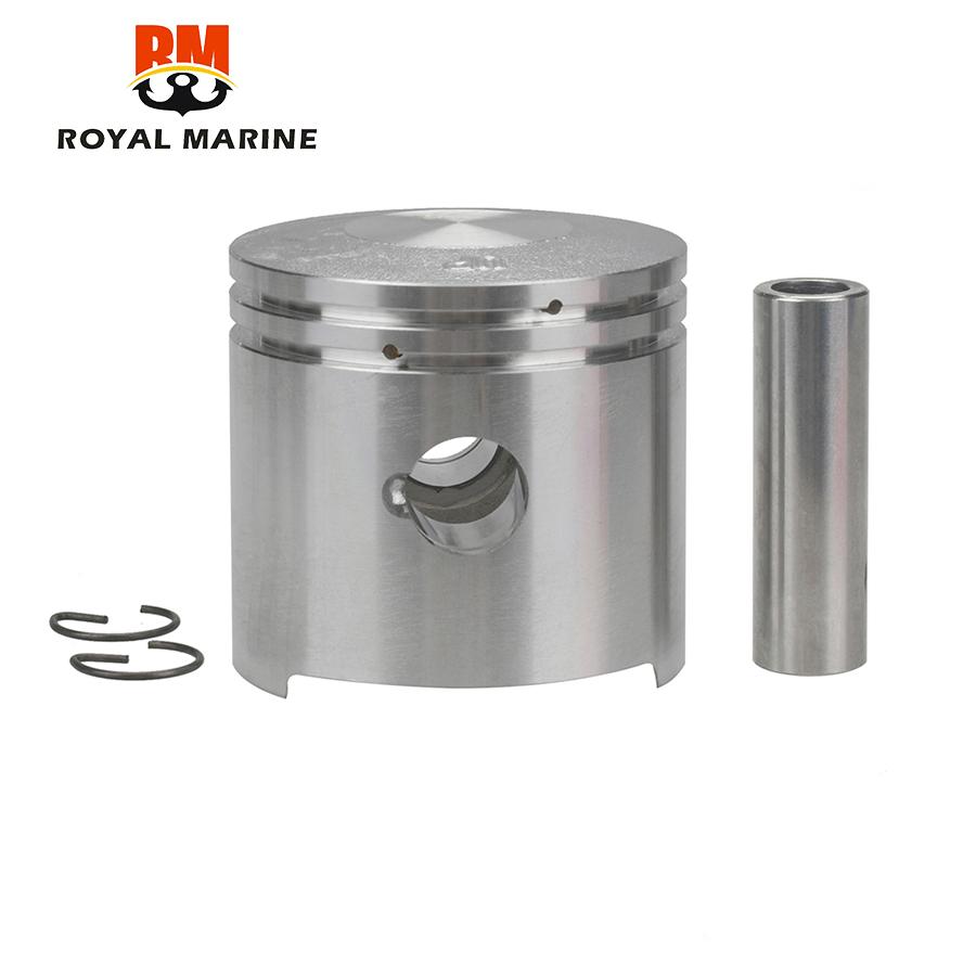 369-00001 Комплект поршней (стандарт) Для 2-тактного подвесного мотора TOHATSU M5 5 л.с. с зажимом и штифтом 369-00001-0 351-00011-0 55MM