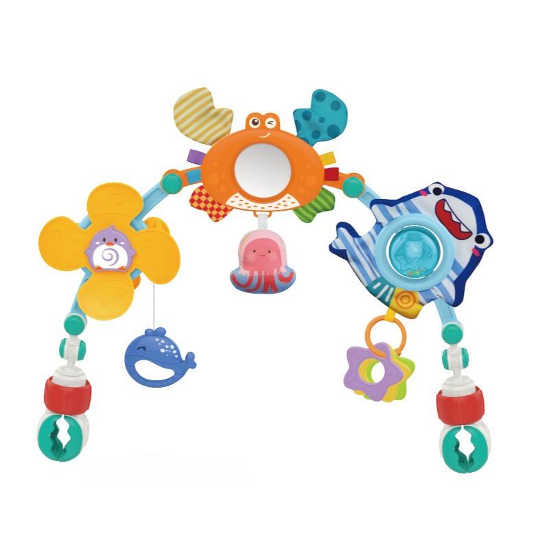 Baby Stroller Arch Toys Bouncer Toy Pram Activity Arch Toys Fine Motor Skills Toys Sensory Development Arch Baby Car Seat Toys