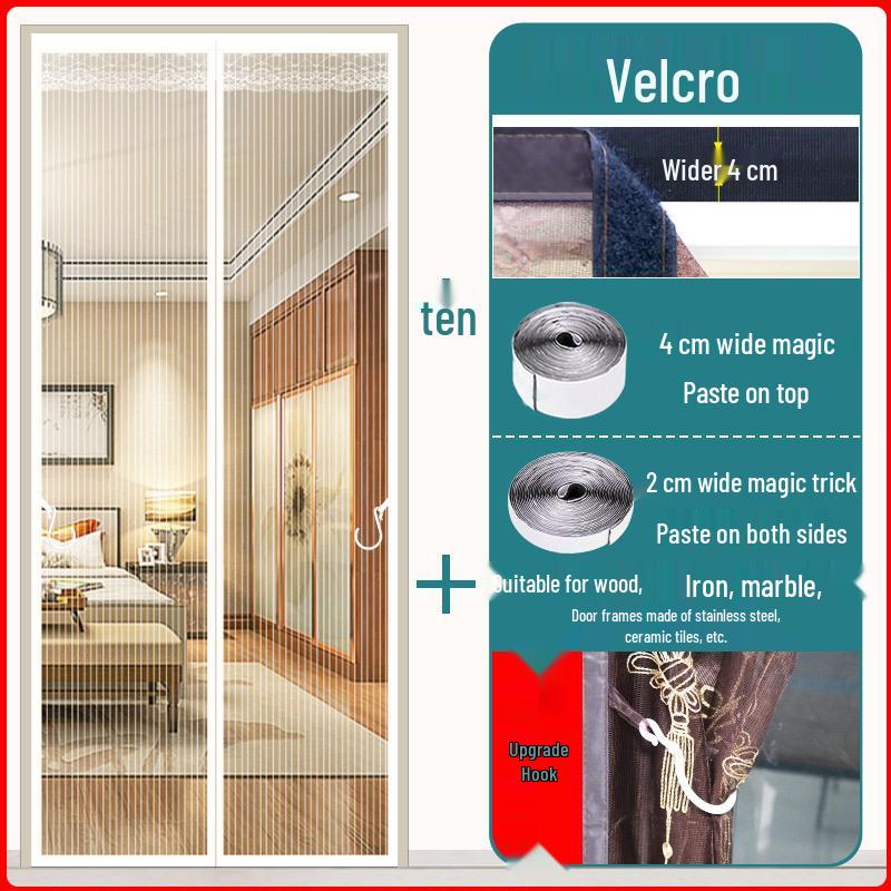 Индивидуальная магнитная противомоскитная штора на дверь с установкой без сверления