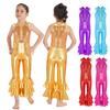 Sleeveless Turndown Collar Ballet Dance Gymnastics Leotard Jumpsuit Dancewear Kids Girls Stylish Clothing