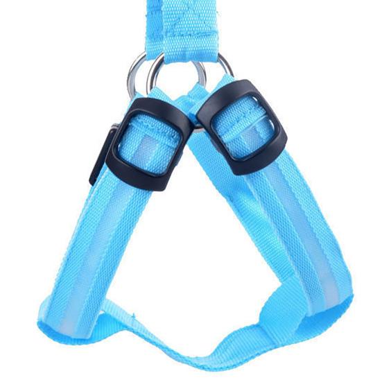 Светодиодная шлейка для питомцев, перезаряжаемая через USB, светящаяся шлейка для собак, 3 режима освещения, регулируемый светящийся в темноте жилет безопасности для ночных прогулок, средние и крупные собаки