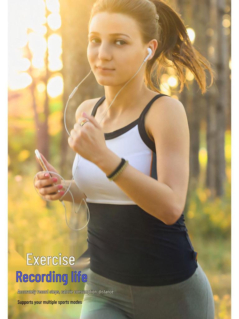 R11M Smart Ring: Real-time Heart Rate & Blood Oxygen Monitor, Waterproof Sports Pedometer with Multiple Modes & Remote Care.