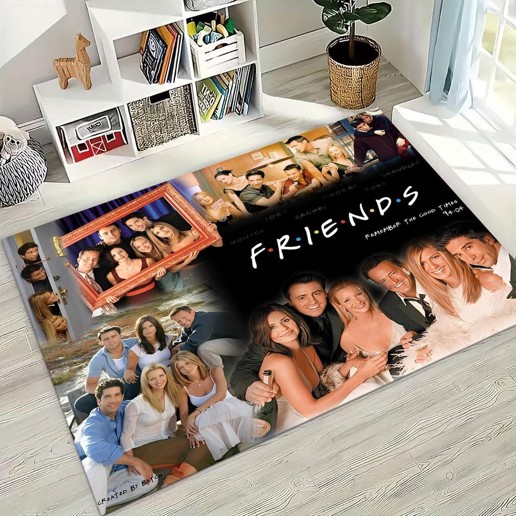 Классический коврик с логотипом Friends Central Perk для спальни, гостиной, дивана, домашний придверный коврик, декор, большой детский игровой нескользящий коврик для пола
