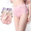 4 шт./комплект трусиков женские дышащие мягкие хлопковые трусы милые бесшовные трусы с принтом большие размеры M до 5XL