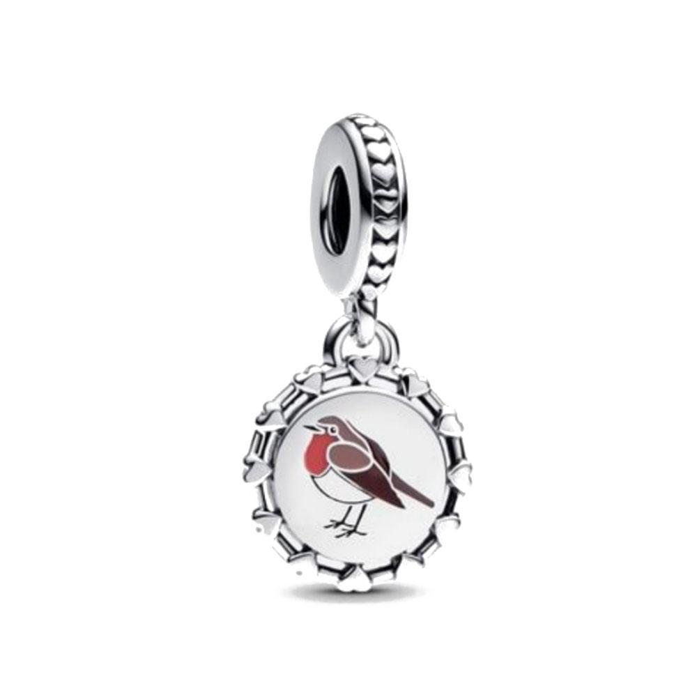 Медь День Святого Валентина Роза Сердца Шарм Бусина Подходит Оригинальный Браслет Для Женщин DIY Изготовление Модной Бижутерии