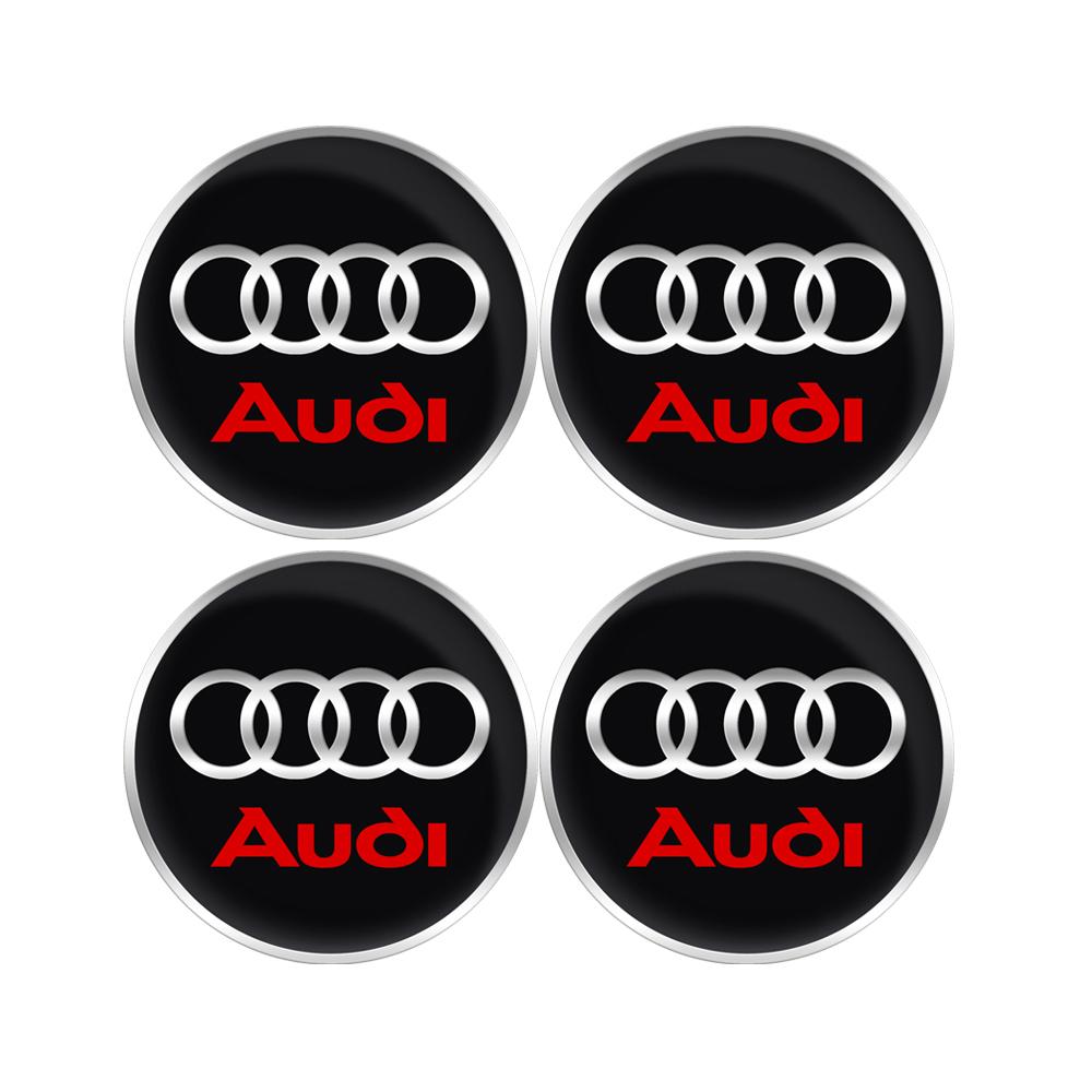Для Audi A7 4 шт. Колпачок ступицы колеса автомобиля Значок Эмблема Наклейка Наклейка на колесо для Audi Sline A1 A2 A3 A4 A4L P 8V 8L RS RS3 RS4 RS5 RS6 S1 S2