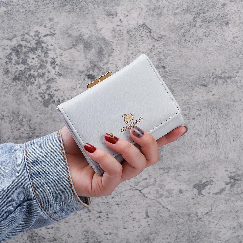 Женский короткий кошелек 2020 года — простая мода, студенческий стиль, японский и корейский кошелек из искусственной кожи для монет
