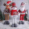 Christmas Telescopic Reindeer & Santa Claus Window Decoration Ornament