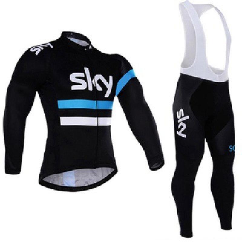 Team Version Tour De France Long-sleeved Cycling Suit Men's Spring and Autumn Breathable Road Bicycle Overalls