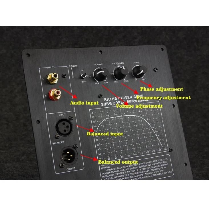 110/220V HIFI Mono 350W Heavy Subwoofer Digital Active Power Amplifier Board Pure Bass Professional Home Audio System