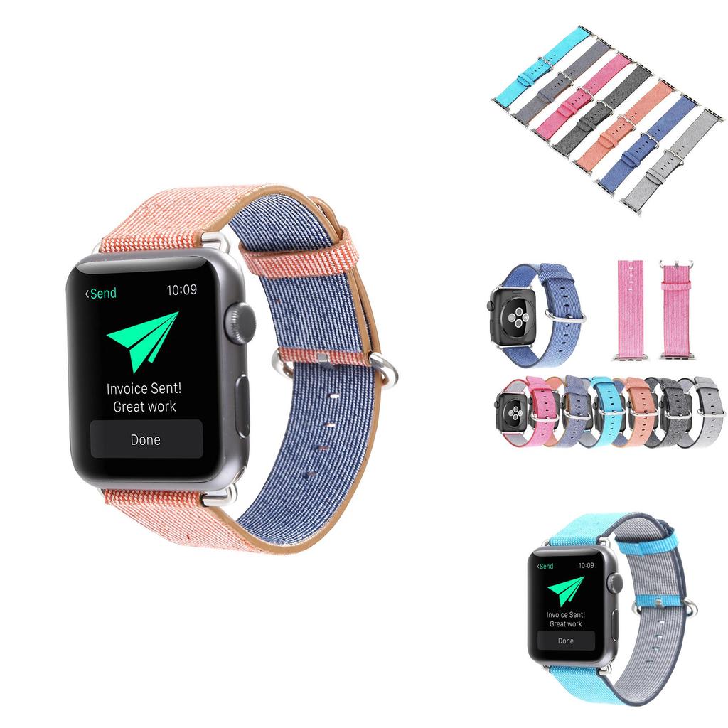 Для Apple Watch Многоцветный плетеный регулируемый ремешок для модных мужчин и женщин