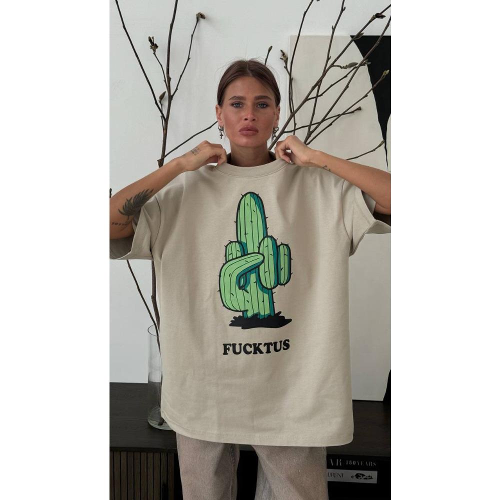 Футболка Hirsionsan Green Plant Graphic Printed для женщин, лето-весна, 100% хлопок, короткий рукав, свободная футболка, женские свободные футболки для девочек, топы