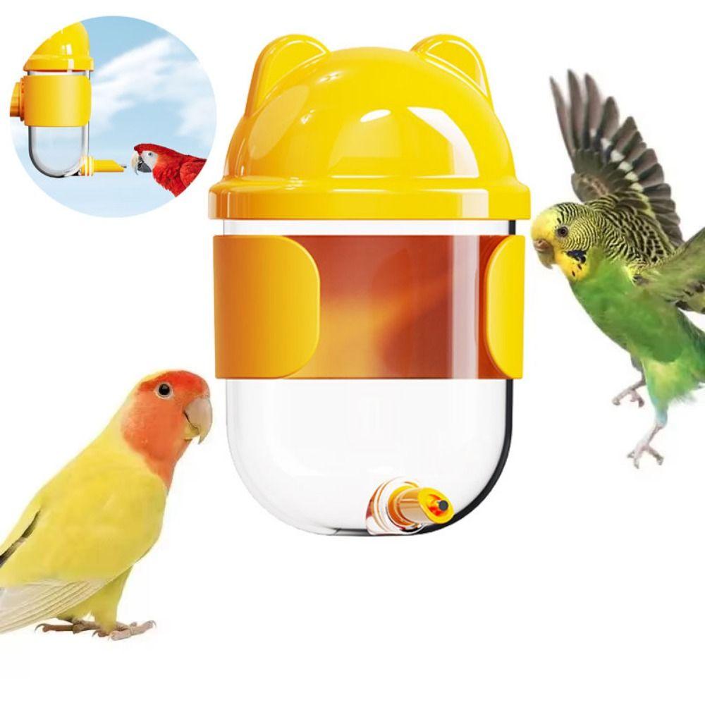 Transparent Automatic Bird Water Dispenser Leak-proof Pet Bird Water Kettle Cockatiels