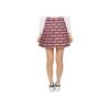 J.Lindeberg Logo Pattern Printed Pleated Casual Skirt Women skirts Red GWSD09155-Q280