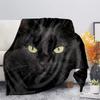 Black Cat Series Printed Blanket for Sofa Bed Travel Camping Living Room Office Conditioning Blanket for All Seasons Gifts
