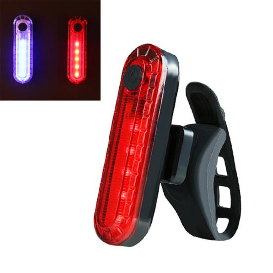 Светодиодный задний фонарь для велосипеда, 4 режима, USB-перезаряжаемый, велосипедный, сигнальный свет безопасности