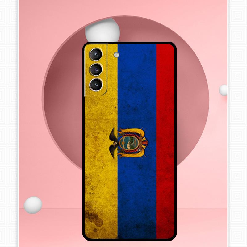 Чехол с флагом Эквадора для Samsung Galaxy S24 Ultra S22 Plus S20 S21 FE S8 S9 S10 Note 10 20 S23 Ultra
