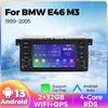 7-дюймовый автомобильный мультимедийный плеер на Android 13 для BMW E46 M3 Rover 75 Coupe 318/320/325/330/335 1999-2005 Carplay Радио WiFi GPS Стерео