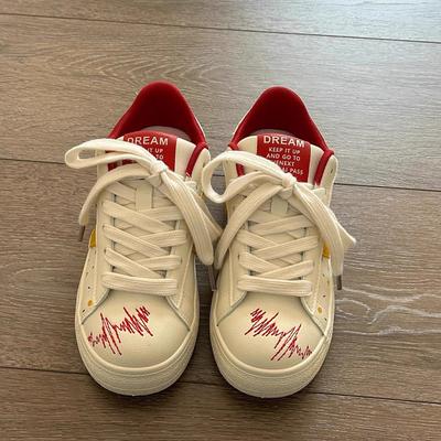 Женские весенние универсальные туфли на толстой подошве, повседневные спортивные белые туфли