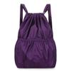 Drawstring Backpack Waterproof Lightweight Fitness Women's Drawstring Shopping Bag Folding Travel Sport Simple Backpack