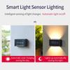 Solar LED Wall Lamp Outdoor Waterproof Up and Down Luminous Lighting Garden Decoration Solar Lights Stairs Fence Sunlight Lamp