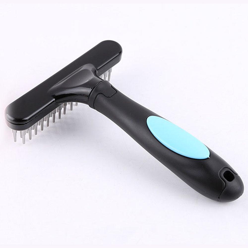 Professional Dog Grooming Rake Long Hair Cat Dog Undercoat Rake Brush for Shedding Matted Loose Hair Knots & Tangles Pet Product