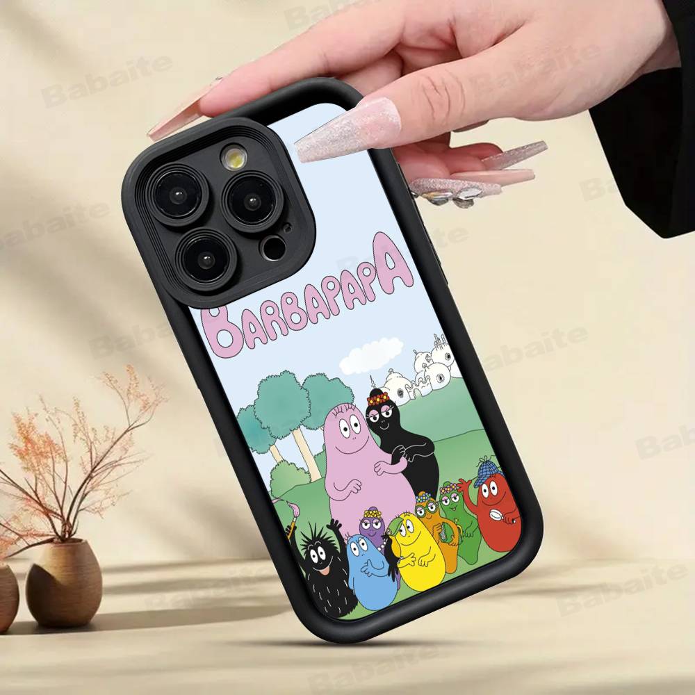 Cute Cartoon Barbapapa For iPhone 17 16 15 14 13 12 11 Pro Max Plus Phone Case Covers