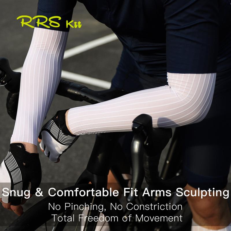 Rrskit Summer Cycling Long Sleeve Quick Dry Breathable Antimicrobial Sleeve Reduces Wind Resistance Professional Competitive