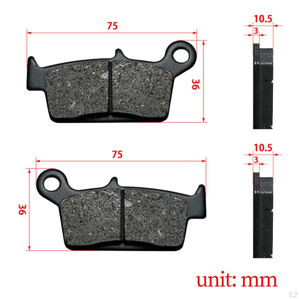 Задние тормозные колодки из спеченного медного сплава для Guangyang 250 Super 9 Durable