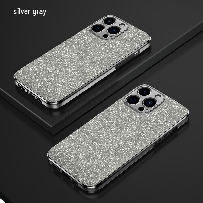 Градиентный блестящий гальванизированный защитный чехол для iPhone X до 16, совместимый с 14 Pro Max, защита от падений