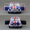 ABAL1 1/18 Mini Cooper Rally 1967 Monte Carol Racing Diecast Alloy Toy Car Vehicle Model Free Wheels Collection Gift For Children Boys