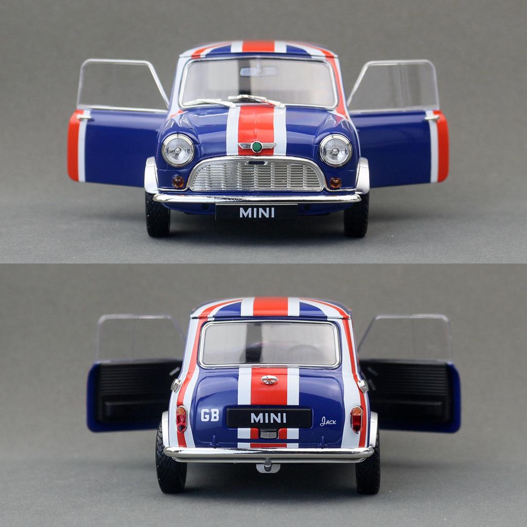 ABAL1 1/18 Mini Cooper Rally 1967 Monte Carol Racing Diecast Alloy Toy Car Vehicle Model Free Wheels Collection Gift For Children Boys