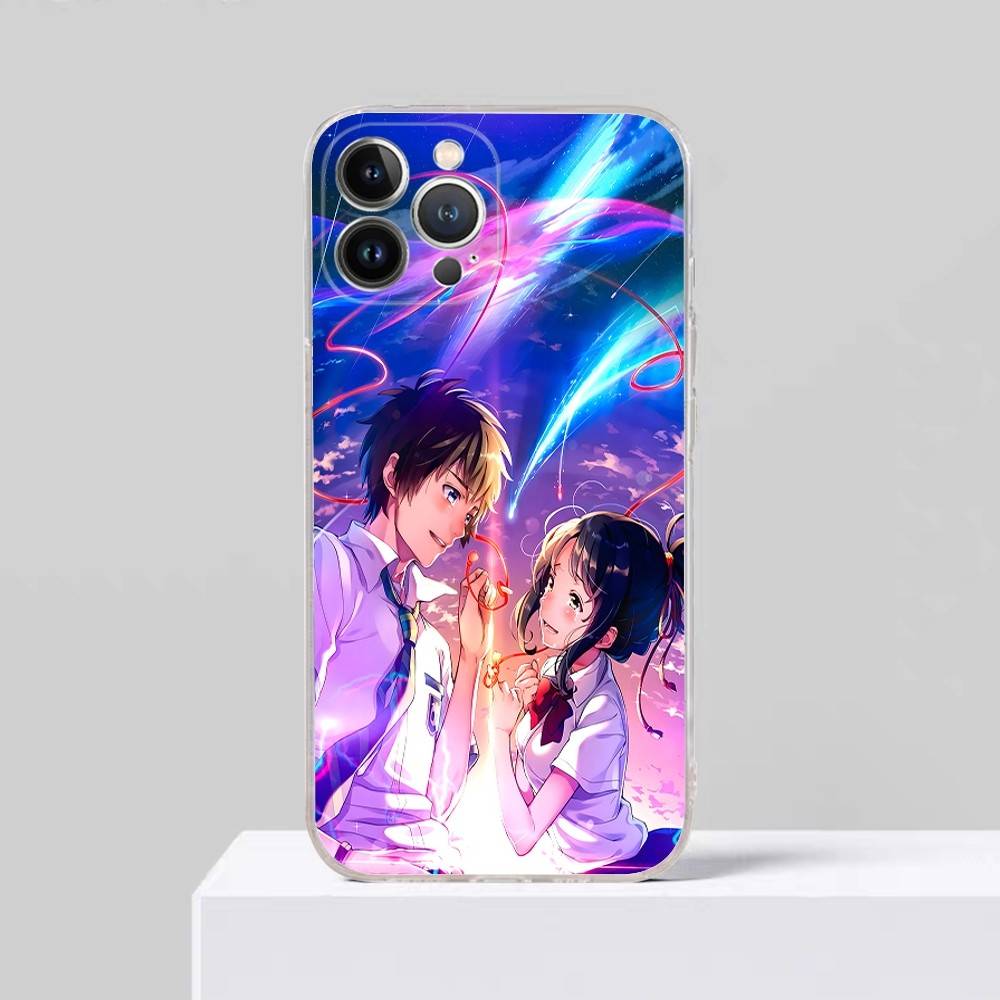 Anime Your N-Name Kimi No Na Wa Phone Case For IPhone 17 16 15 14 Plus 13 12 11 Pro Max Transparent Shockproof Cover