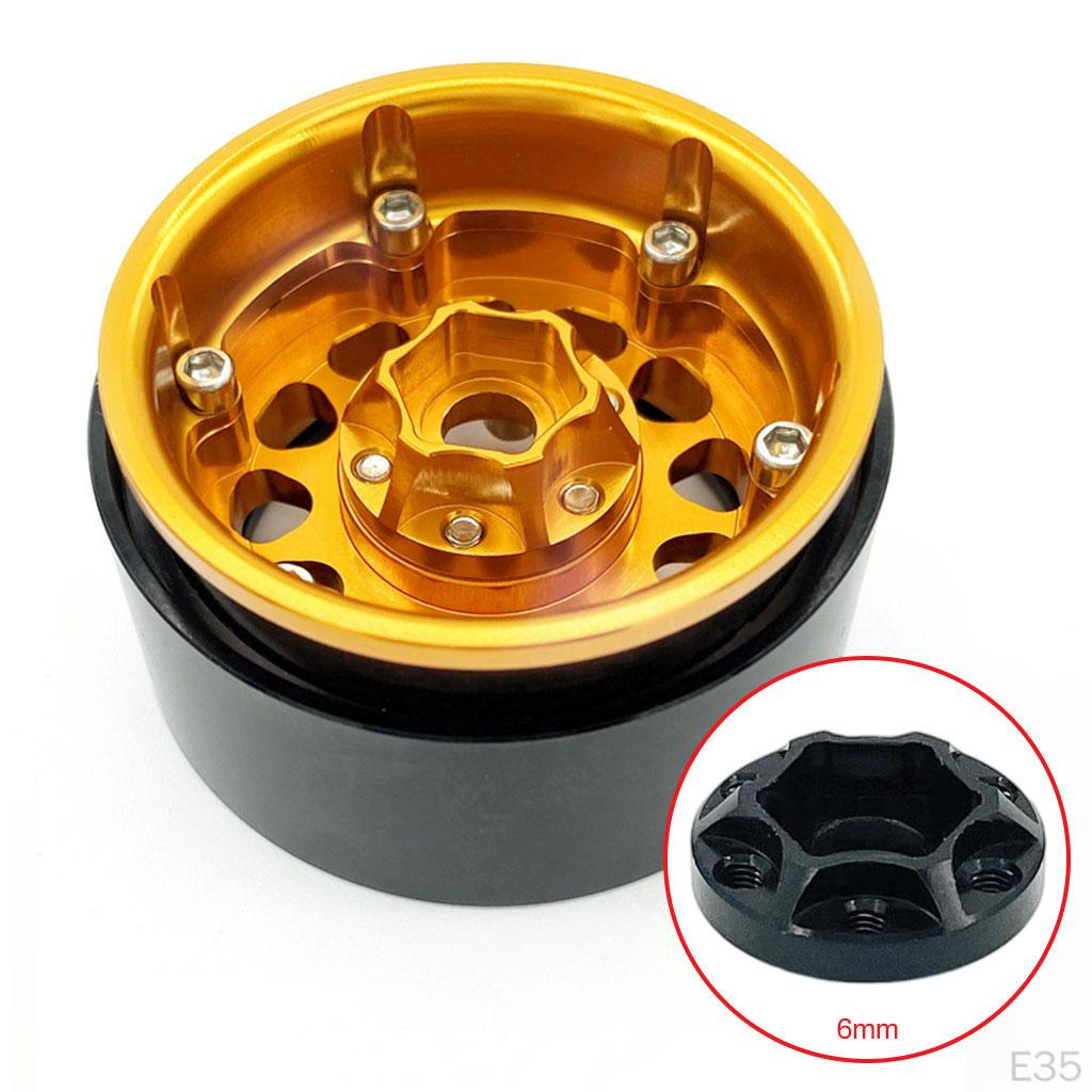 Hexagon Wheel Hubs Spare Parts Aluminum Alloy Modification Accessories Widening for RC Crawler
