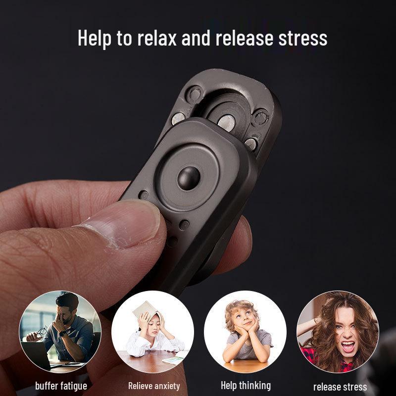 Карточный толкатель 'Сова' EDC Металлический спиннер с магнитным касанием для снятия стресса