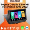 Android Carplay автомобильное радио для Toyota Corolla E110 VIII Hatchback 1996-2002 мультимедийный проигрыватель головное устройство стерео GPS навигация BT WIFI 2+32 ГБ