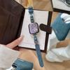 Звездный Джинсовый Кожаный Ремешок для Apple Watch 11, iWatch 109876E, Huawei GT6 и Xiaomi 9 Pro.