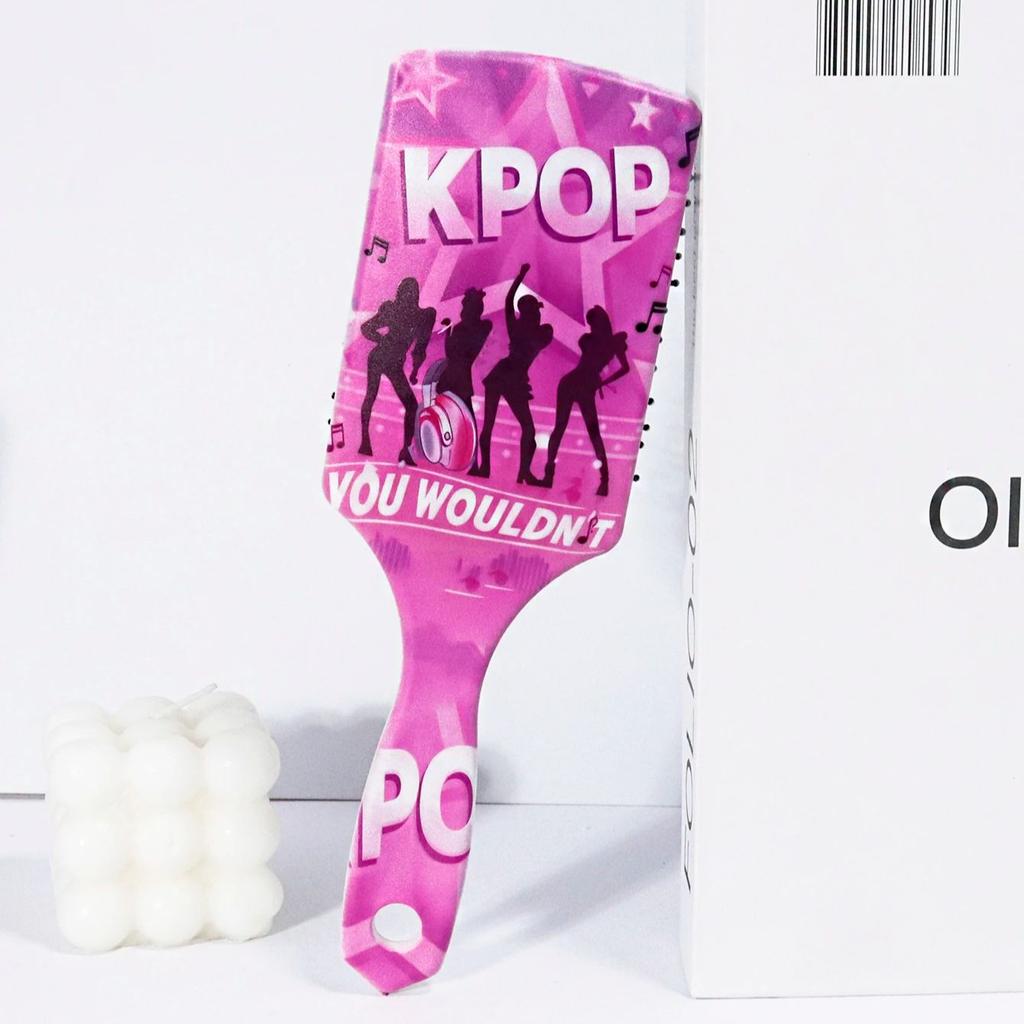K-pop массажная подушка для волос расческа для волос с принтом KPOP женской группы, идеальный подарок для поклонников KPOP, специально для париков из натуральных волос