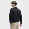 Fila X The Met 2023 Зимний Новый Вязаный Пуловер Повседневный Базовый С Круглым Вырезом Американский Свитшот Мужской свитшот Черный F11M348217FBK